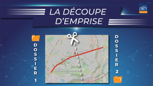 Découpe d'emprise